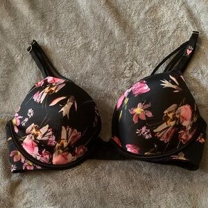 Victoria's Secret Black Floral Bra